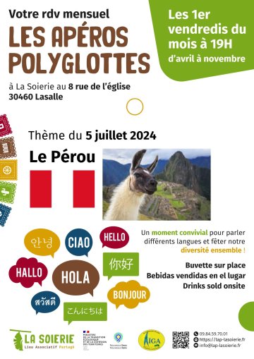 Apéro Polyglotte Thème "Le Pérou"
