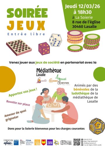 affiche soirée Jeux