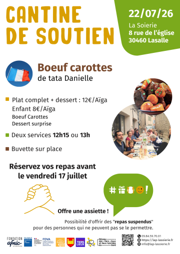 cantine mensuelle de soutien