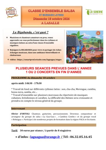 Classe d'Ensemble SALSA et musique des Caraïbes